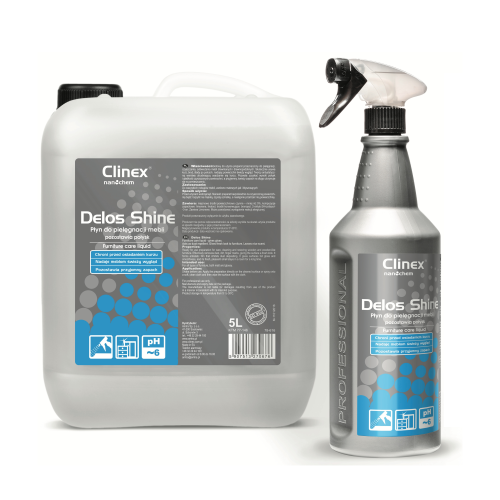 Clinex Delos Shine - Płyn do pielęgnacji mebli (pozostawia połysk)