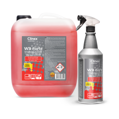Clinex W3 Forte - Silny preparat do mycia sanitariatów i łazienek